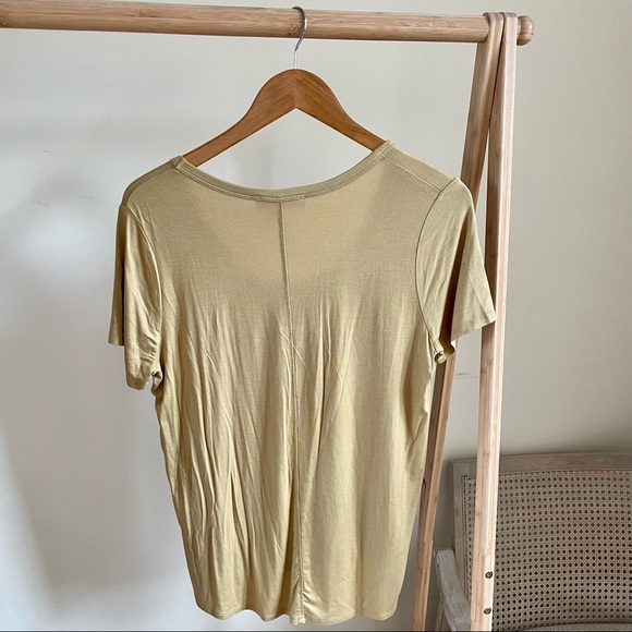 Double Zero Rounded Hem Tee in Citrine - S - Picture 7 of 7